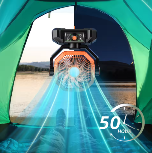 Ventilateur de camping 20000mah avec lanterne LED – Image 3