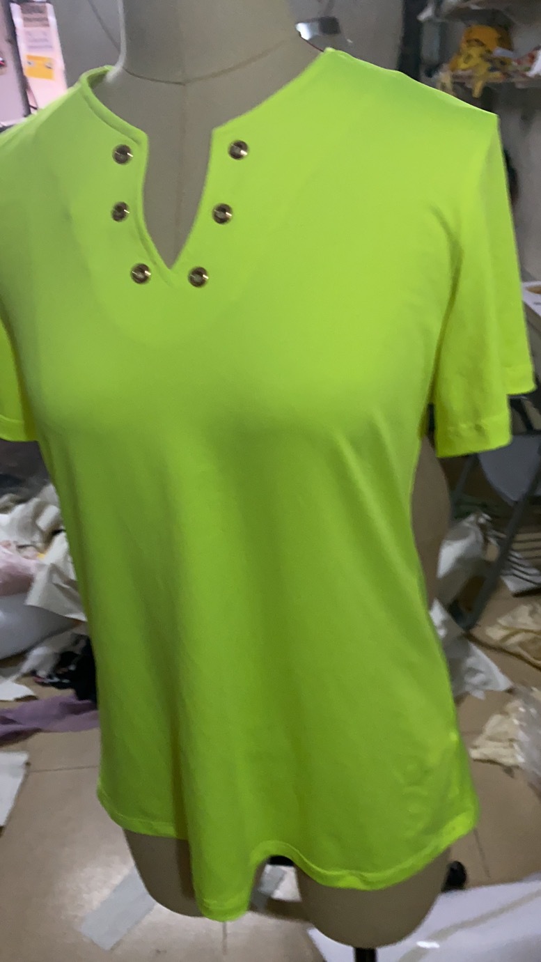 Fashion Sexy V-neck Slim Fit Women's T-shirt