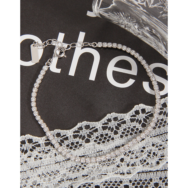 Design Sense Geometric Versatility Sparkling Ring Diamond Bracelet Sterling Silver