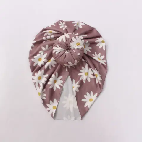 Baby Print Donut Indian Pullover Hat Hijab