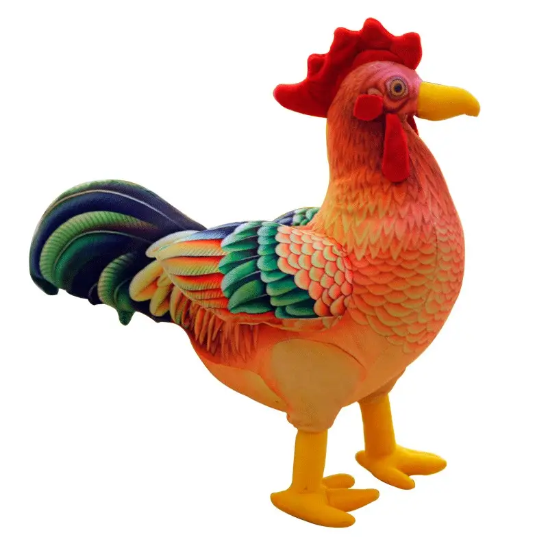 3D Simulation Big Rooster Plush Toy Doll Gift