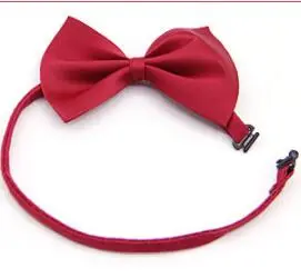 Creative Simple Solid Color Dog Cat Bow Tie Wine Red - Shop at LoveMi