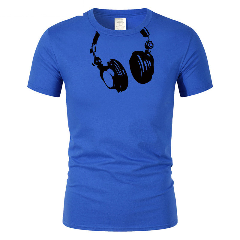 Title 10, Mens Summer Polyester Headphones Image T-Shirt...