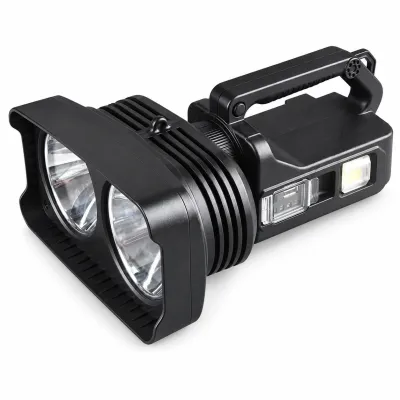 Rechargeable Battery Display Power Bank Function Type C LED Flashlight W5123 2000LM Portable Torch Light