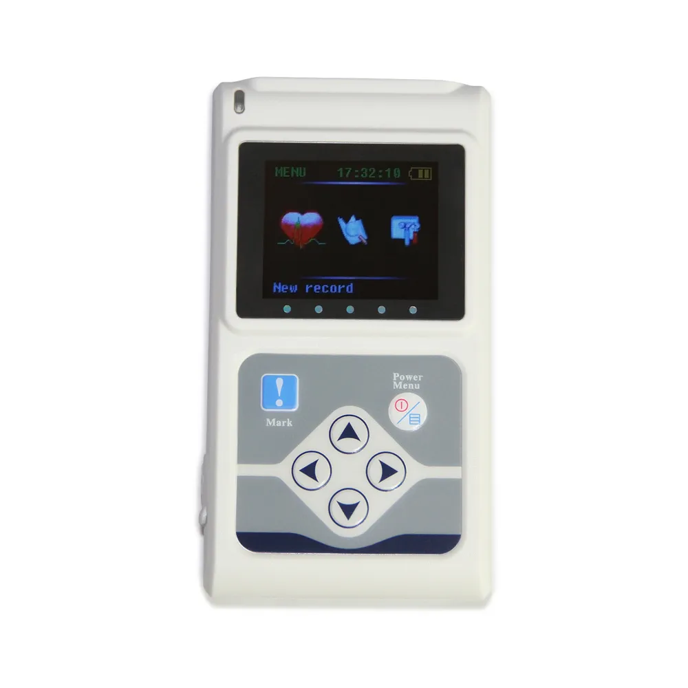 Handheld 24 Hours 3 Channel ECG EKG Holter Monitor