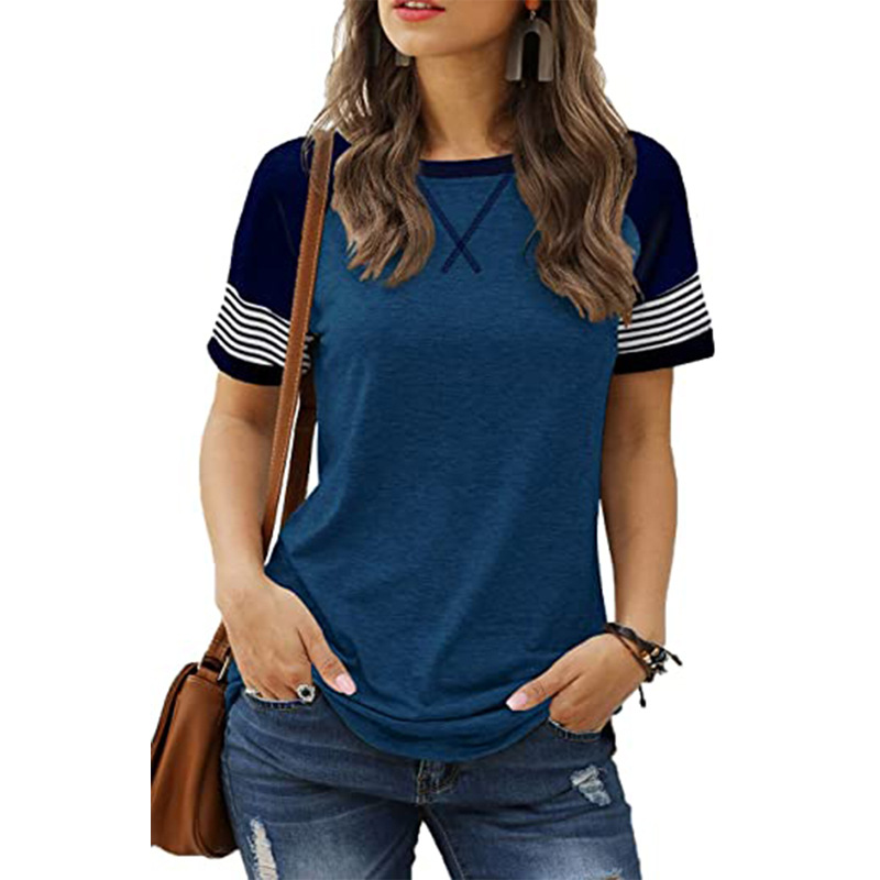 Title 2, T-shirt casual da donna a maniche corte con cuc...