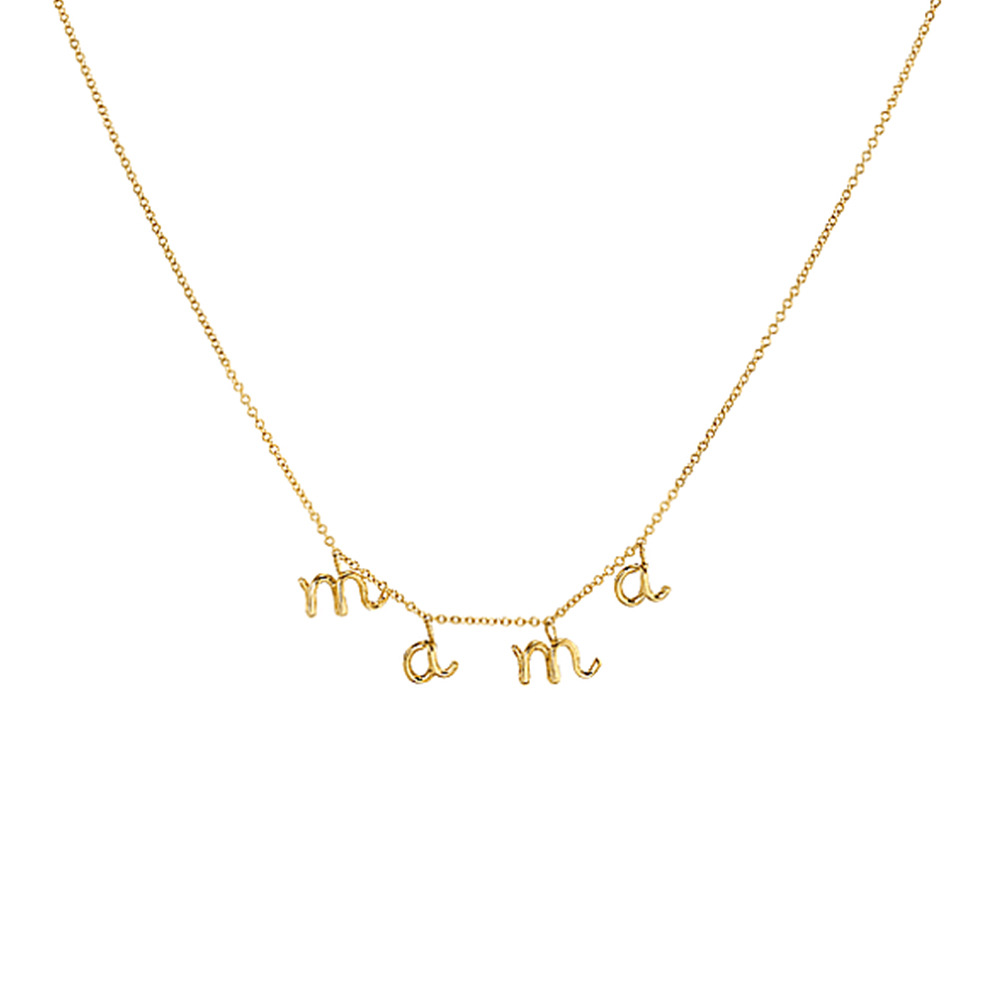 Women's Airy And Versatile Glossy Letter Necklace Collarbone Chain