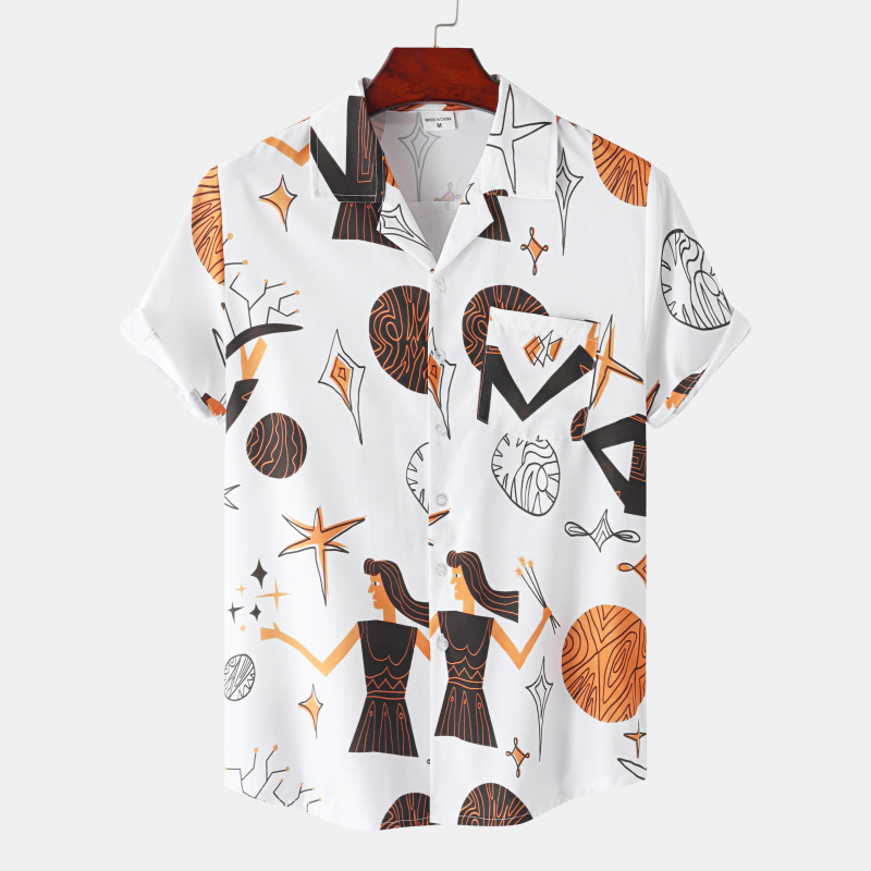 Title 6, Digitale print bloemen shirt met korte mouwen, ...