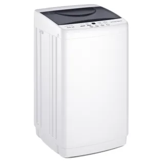 Portable Washing Machine, 7.7 Pounds, Fully Automatic Compact Model, Stainless Steel Tub, 10 Washing Modes, LED Display Screen
