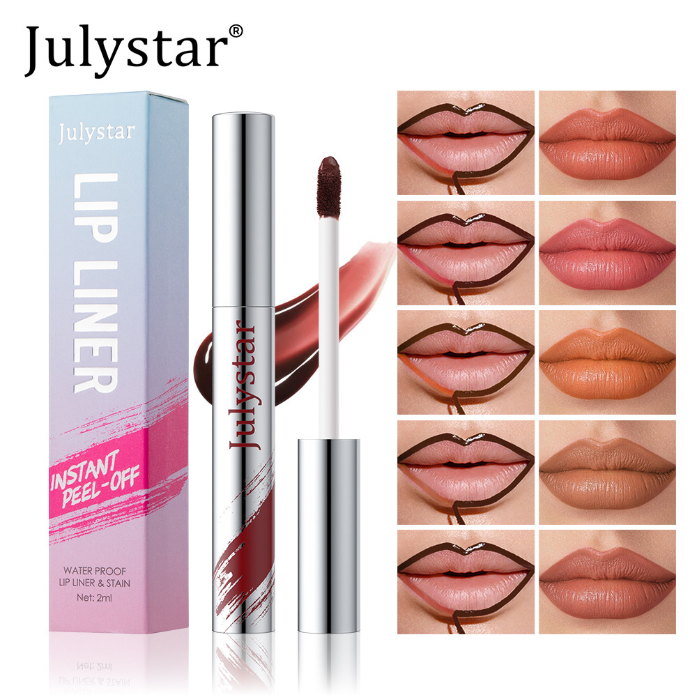Tear And Pull Lipliner Peel Off Lip Liner Matte, Not Easy To Smudge, Line Hook Lip Marker Makeup Pen — foto 3