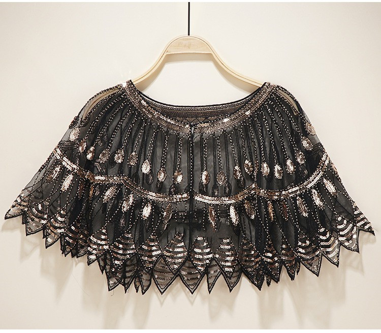 Fashion Vintage Sequin Fringed Shawl