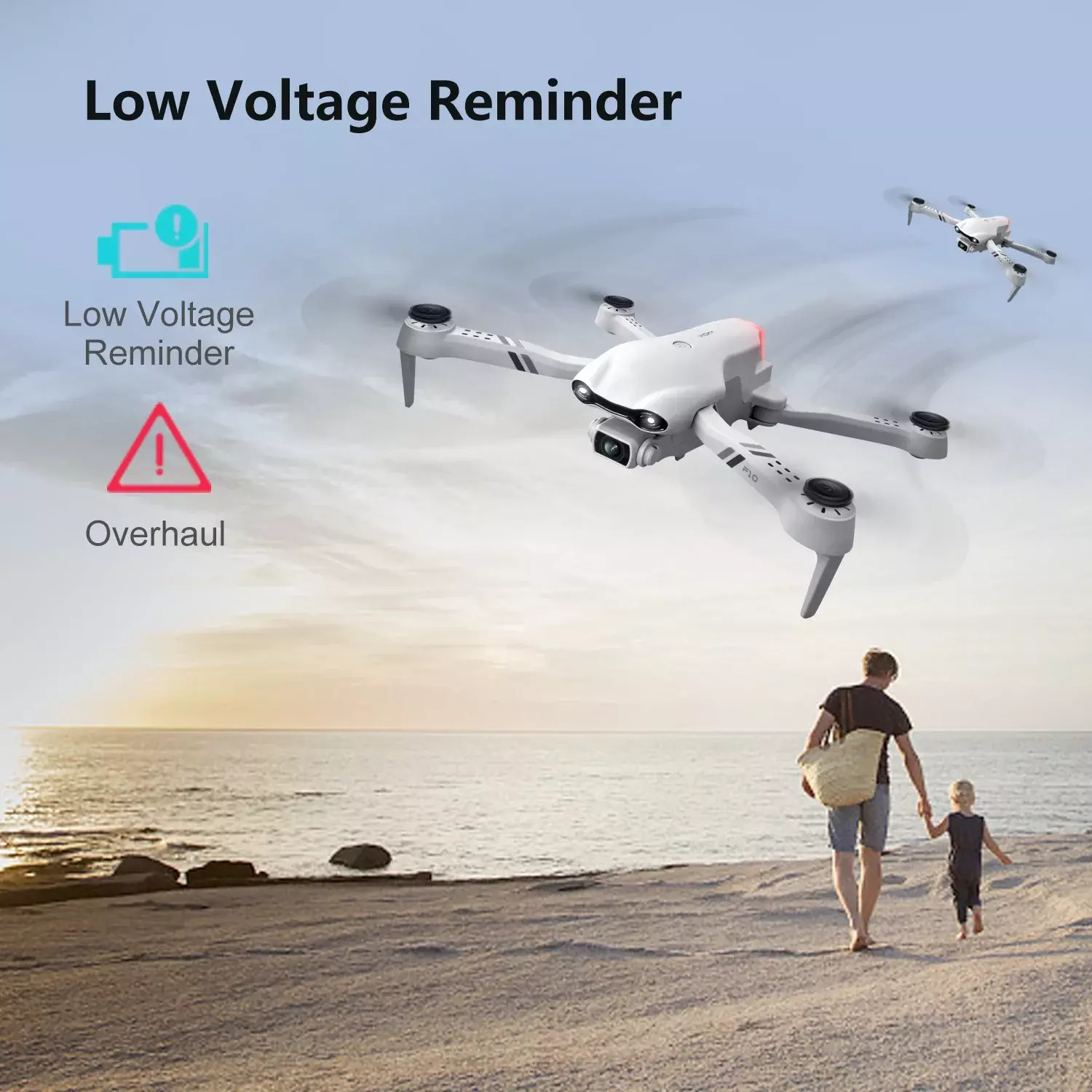 F10 Foldable Drone With Camera For Adults,1080P HD FPV Live Video RC Quadcopter — image 10