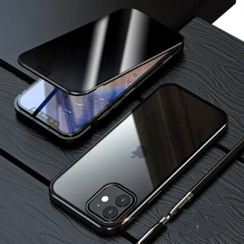 Magnetic Privacy Glass Case for X XS XR Anti-Spy