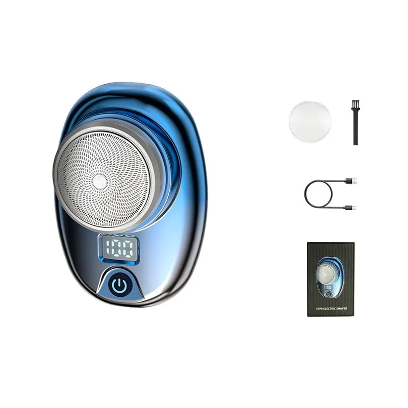 Household Full Body Water Washed Electric Shaver - Gradient Blue