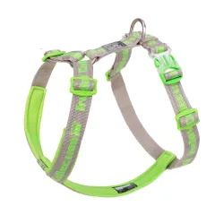 Dog Harness Reflective No Pull Tactical Military Training Design Neoprene Padded Comfort Mesh Adjustable - Grey Green - View 1
