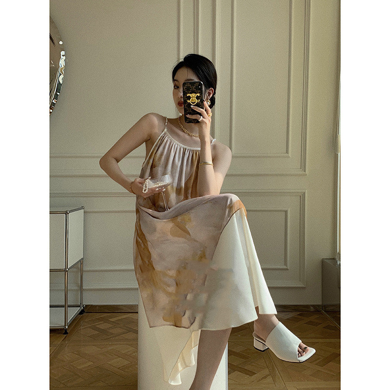 Pearl-Embellished Chiffon Maxi Dress, picture 5 of 5