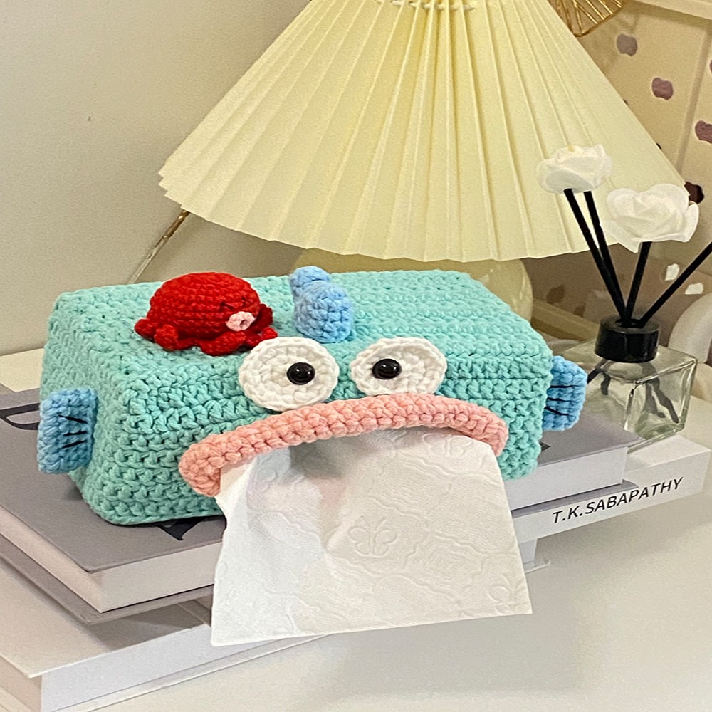 Title 1, Ugly Fish Handton Tissue Box Woven Diy Material...