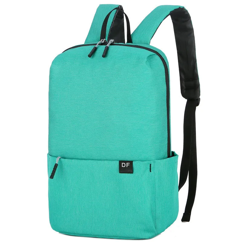 Water-Repellent Colorful Backpack Lightweight Outdoor Student Men's And Women's Schoolbags - Green