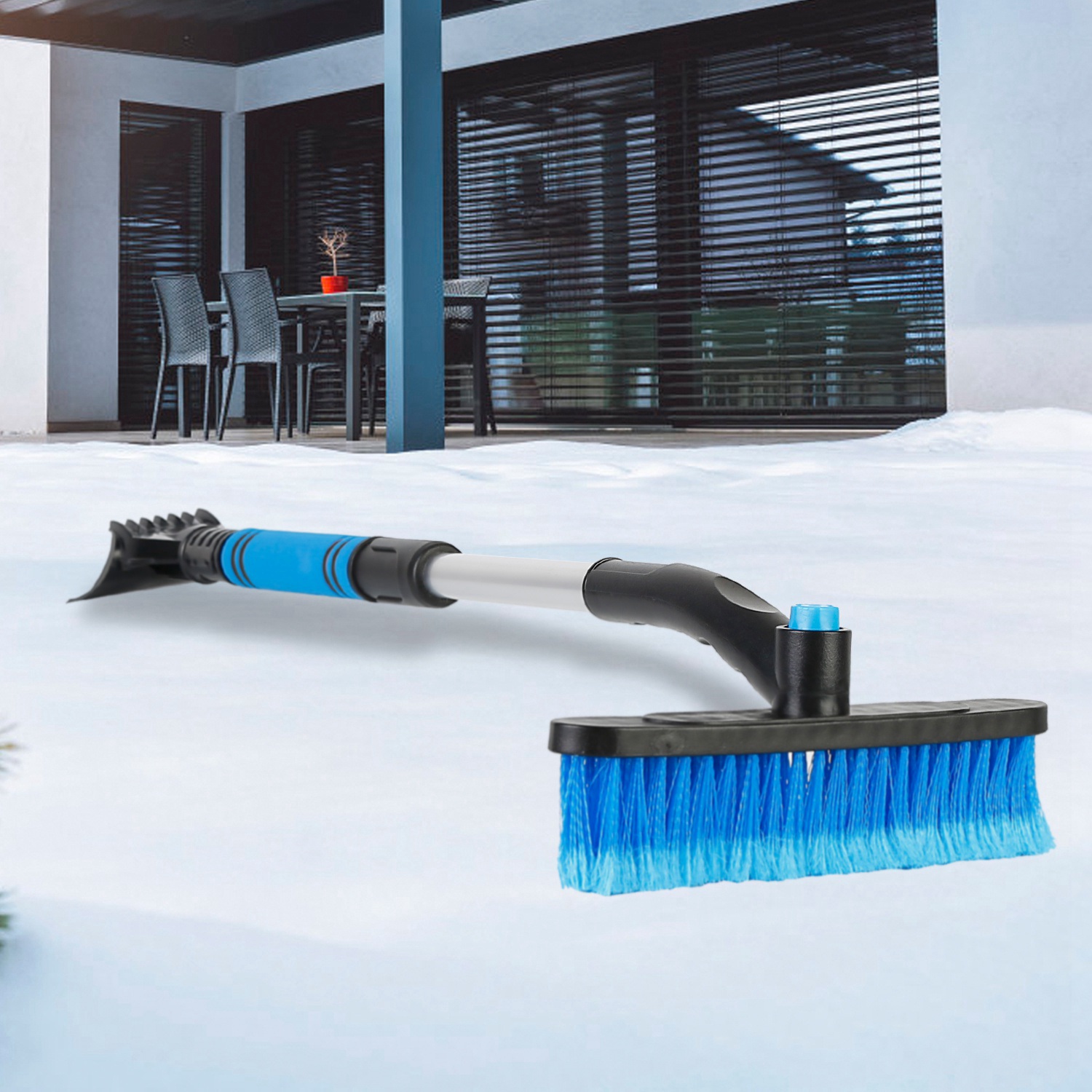 3 Color Options -- 1Pc 3 In 1 Windshield Ice Scraper Extendable Car Snow Removal Tool Telescoping Car Broom Snow Shovel Automobile Frost Removal - Image 28