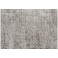 Machine Washable Area Rug 4x6, Non-Slip Traditional Floor Carpet For Living Room, Bedroom, Light Mixed-Brown - Brown - View 1