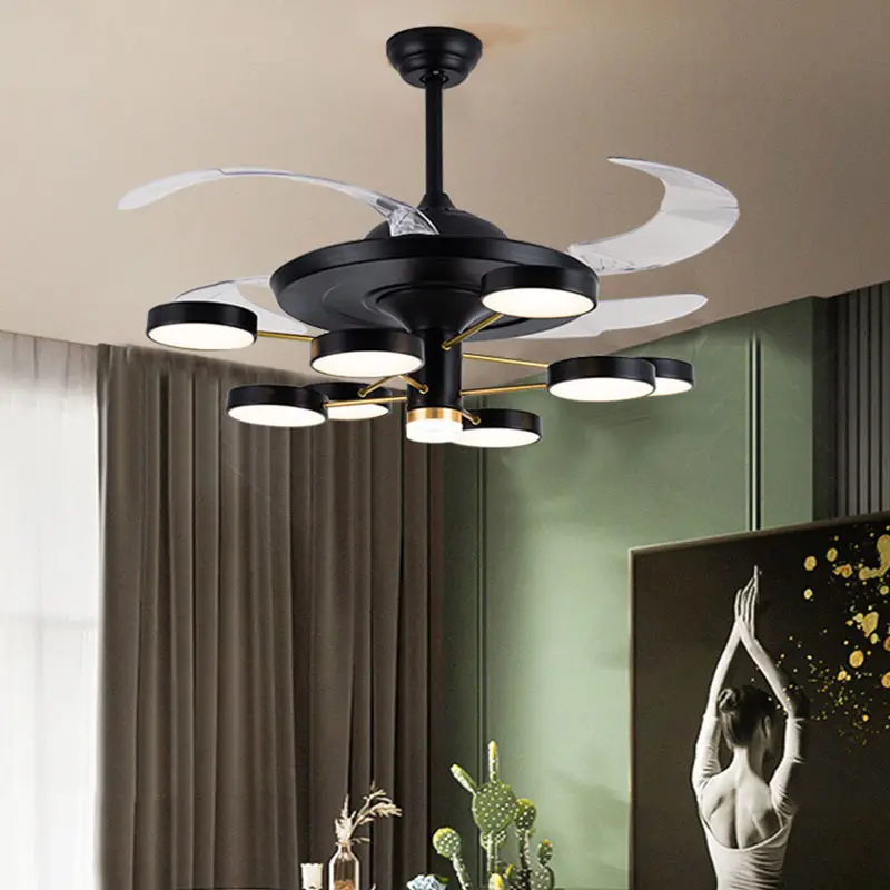 LED Variable Frequency Electric Fan Living Room