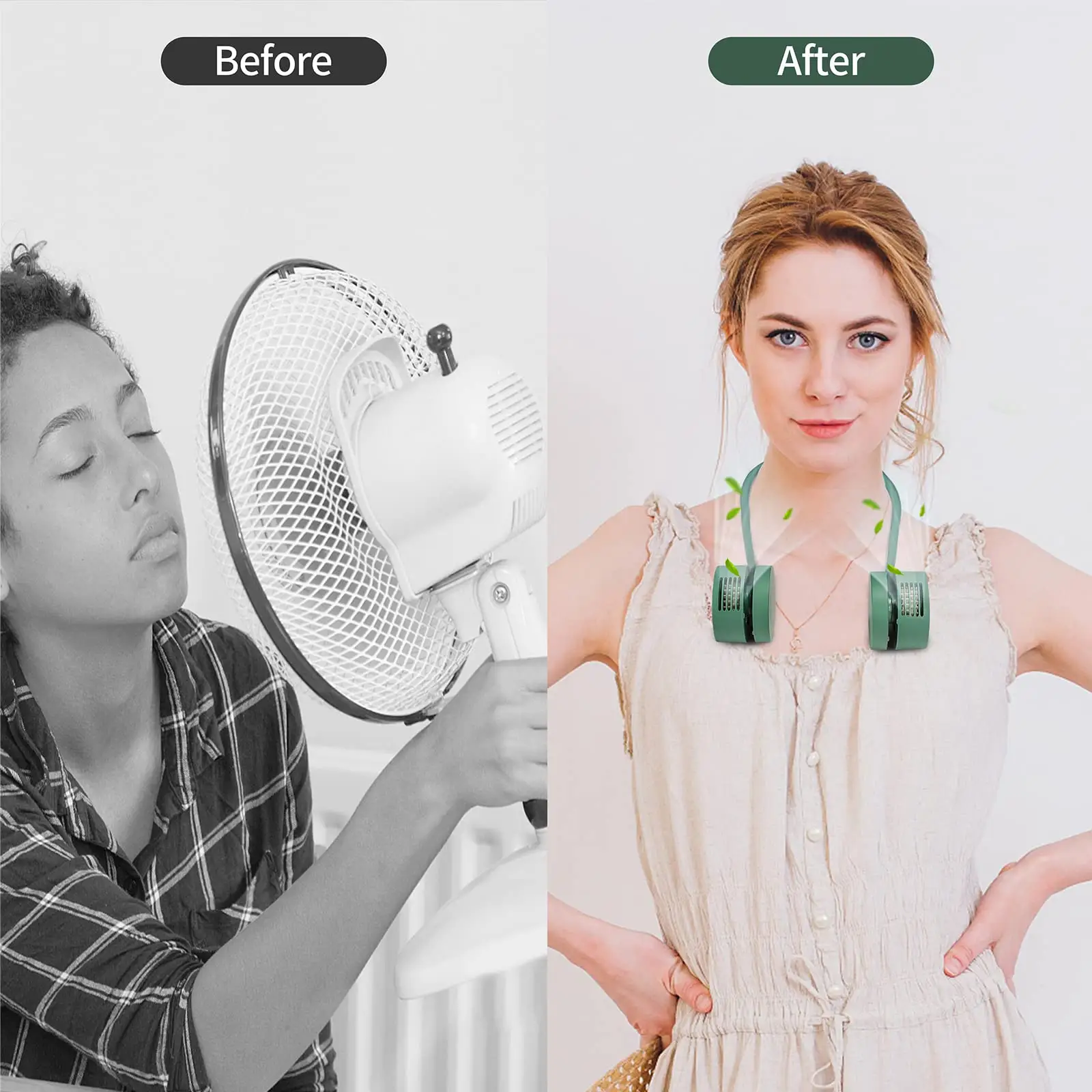 Hanging Neck Fan Leaf Less Small USB