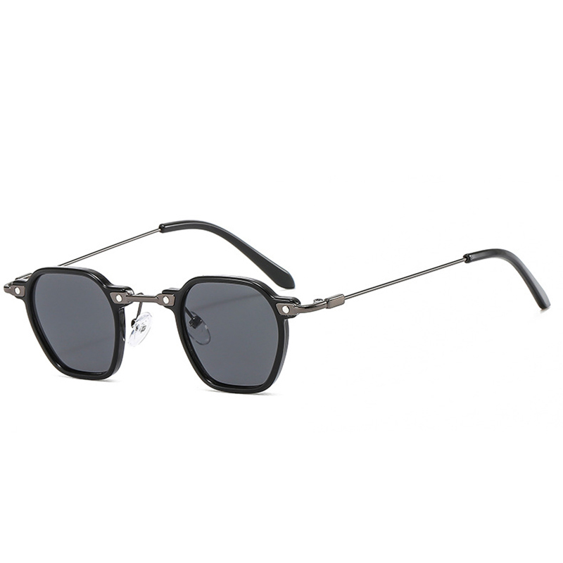 Vintage Small Frame Round Steampunk Sunglasses - Image 7