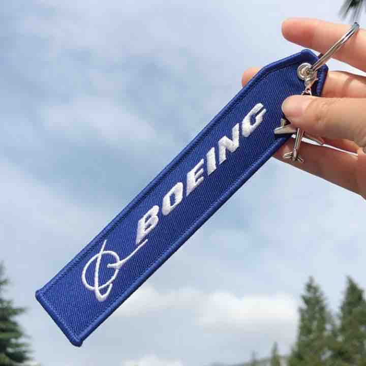 Boeing Embroidered Keychain Engine Engine — image 1