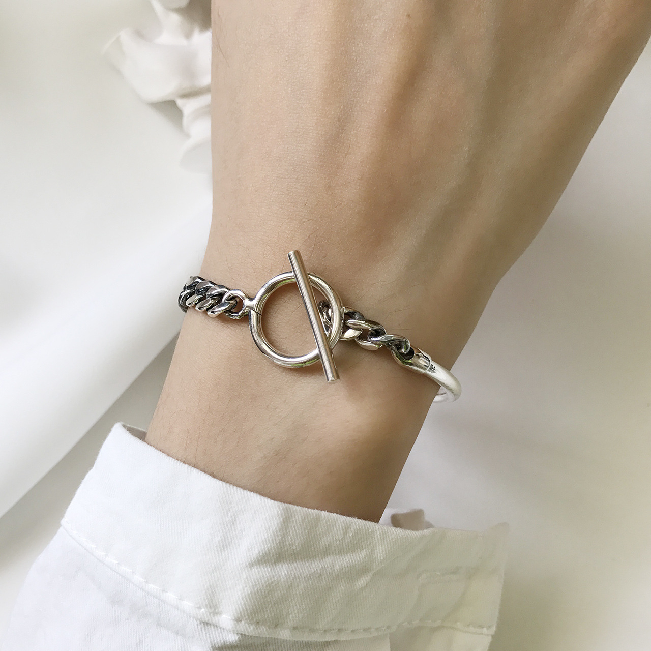 925 Sterling Silver Chain Design Bracelet