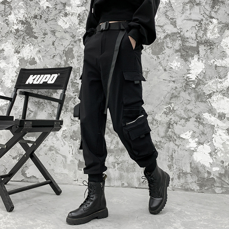 Title 5, WLS Multi Pockets Ribbons Cargo Pants