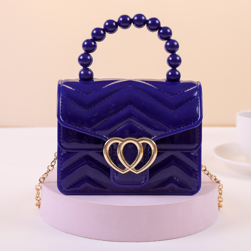 One Shoulder Messenger Mini Chain Key Pearl Jelly Bag — foto 11