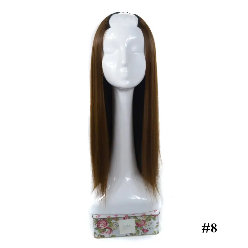 Women's Long Straight Hair U-shaped Half Headgear