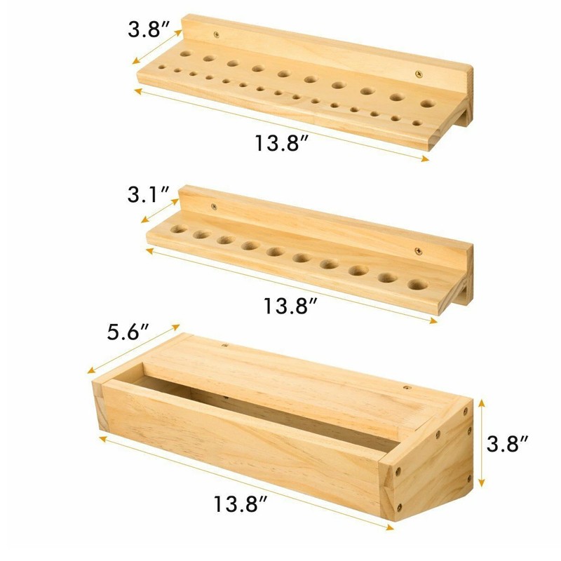 3x Wall Mounted Screwdriver Holder Storage Rack Wrench Workshop Tool Organizer — image 2