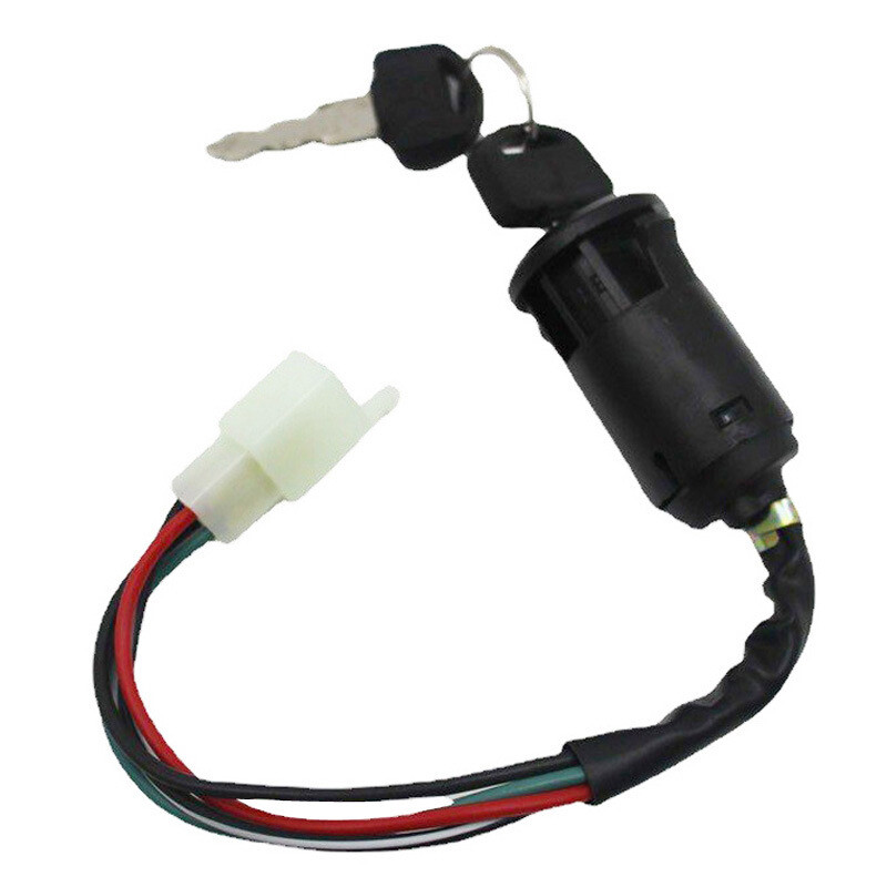 Universal motorcycle ignition barrel key s witch 4 wire