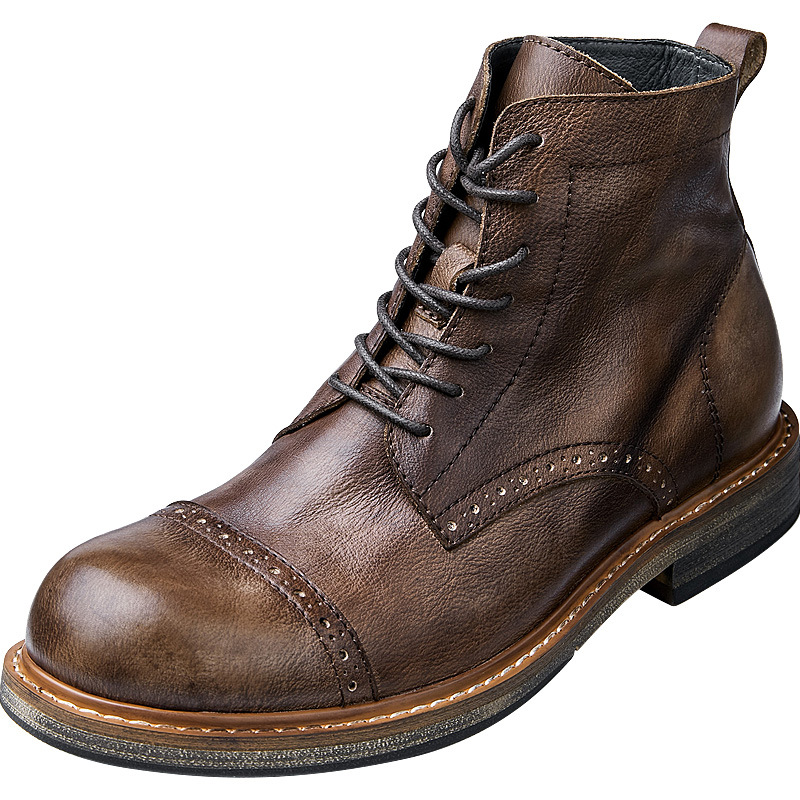 Title 5, Leather British Martin boots men