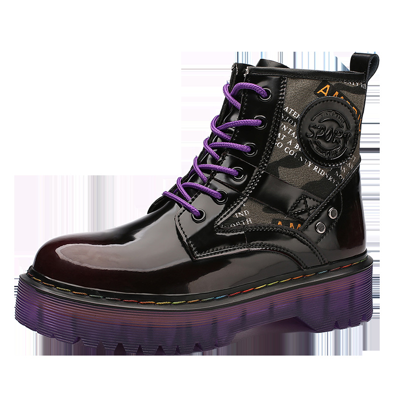 Title 6, Tooling Boots Big Head Leather Boots High-top L...