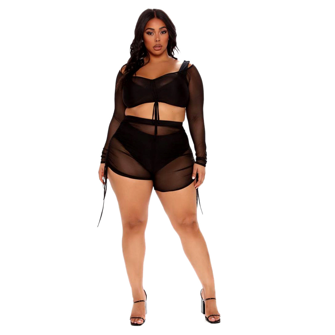 Title 7, European And American Sexy Hot Fashion Mesh Sti...