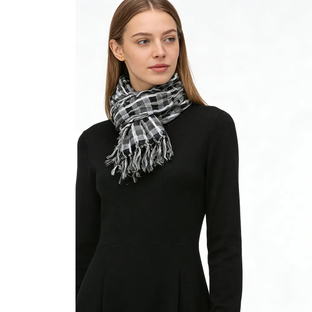 Grey Leopard Printed Square Scarf, Minimalist Head
