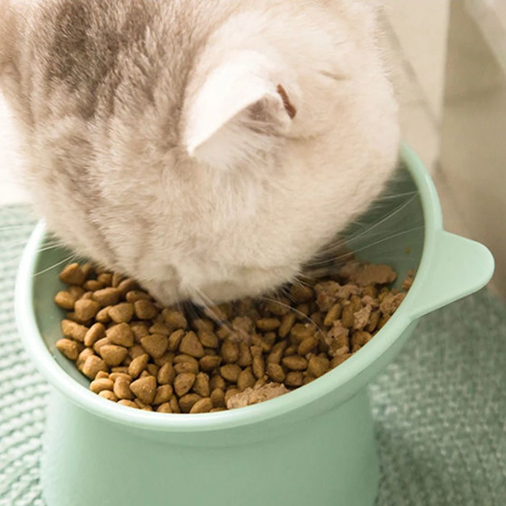 Title 8, Tilted Cat Food Bowl Elevated Cat Bowl Ergonomi...