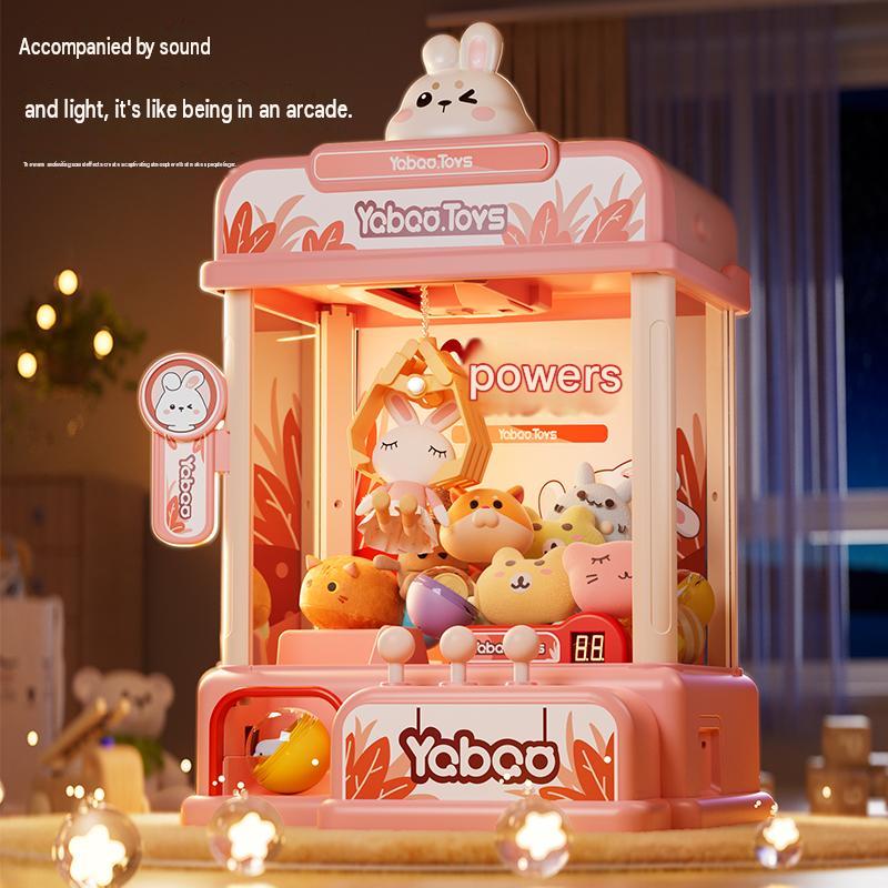 Popular Mini Home Claw Machine, Available In Rabbit And Dinosaur Designs, Perfect For Kids And Families.