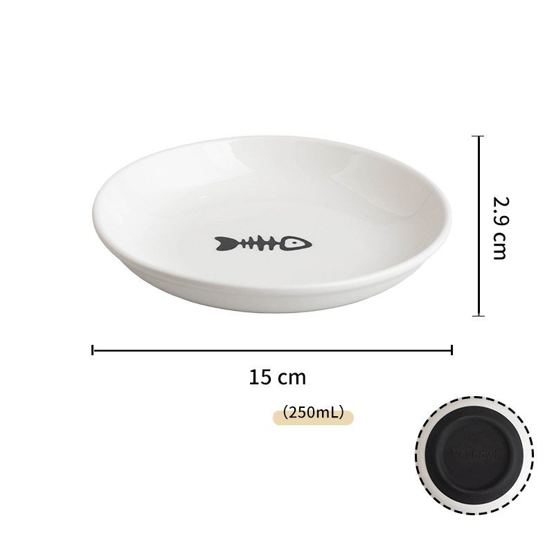 Fishbone plate black