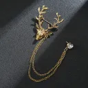 Deer Head Antique Gold