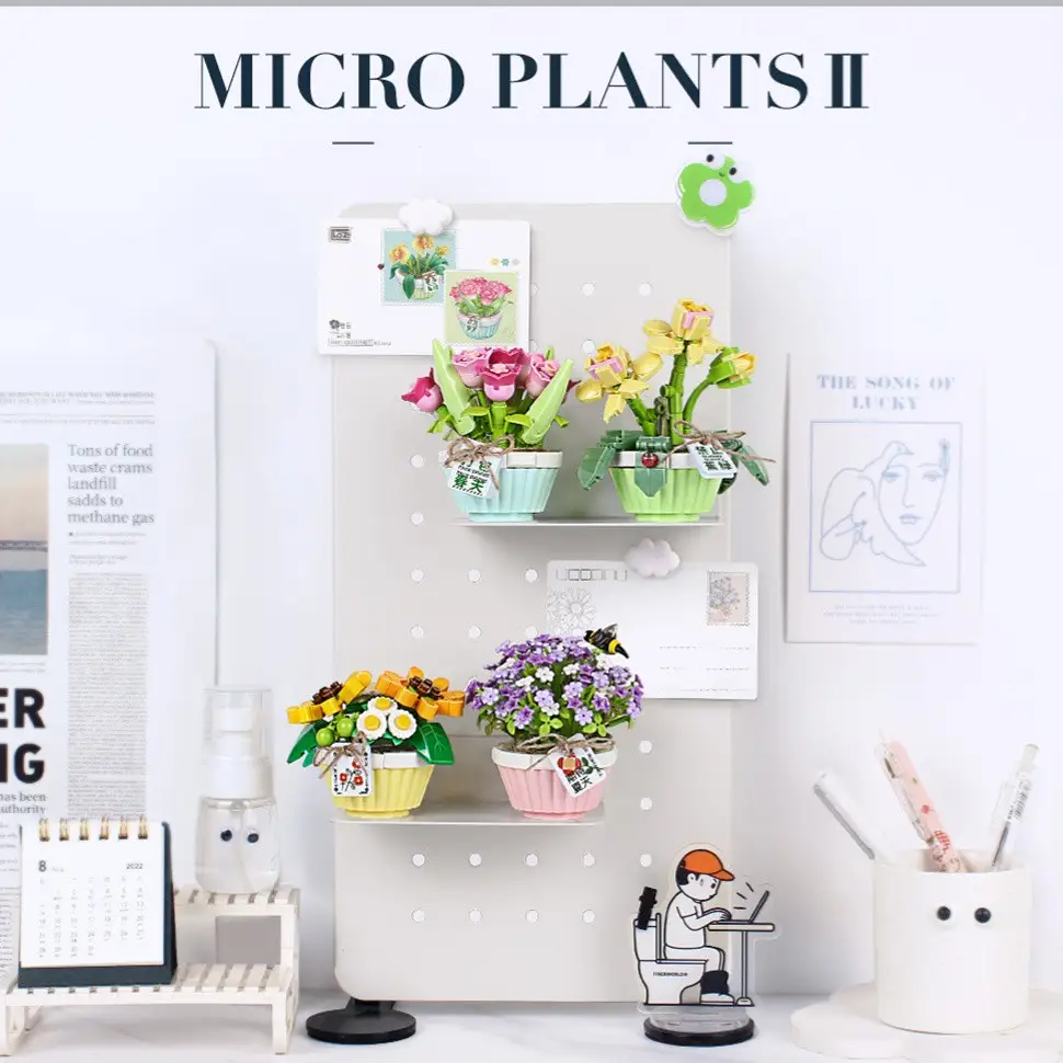 Toy Building Blocks Small  Flower Series