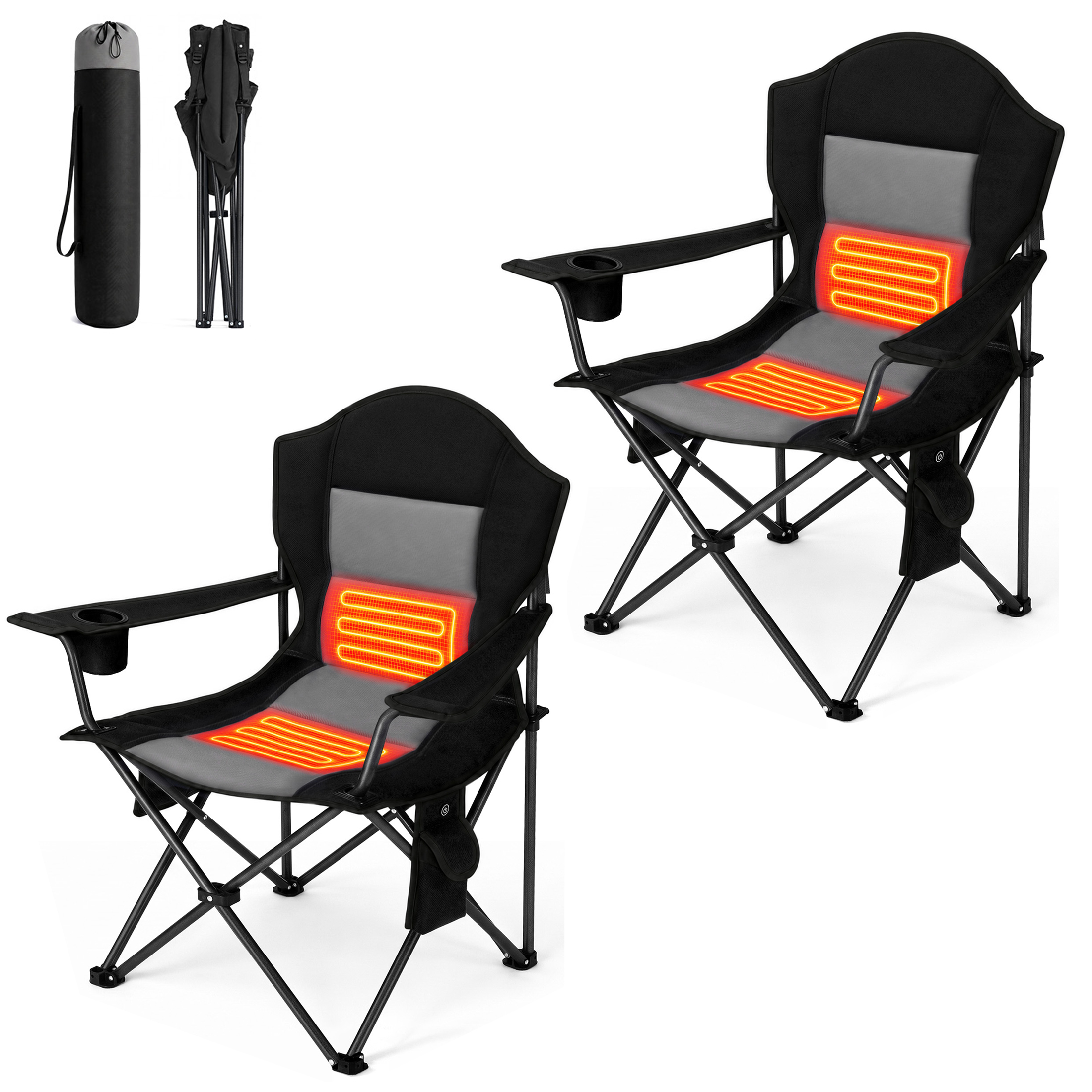 Heat Camping Chairs, Outdoor Folding Chairs image 4