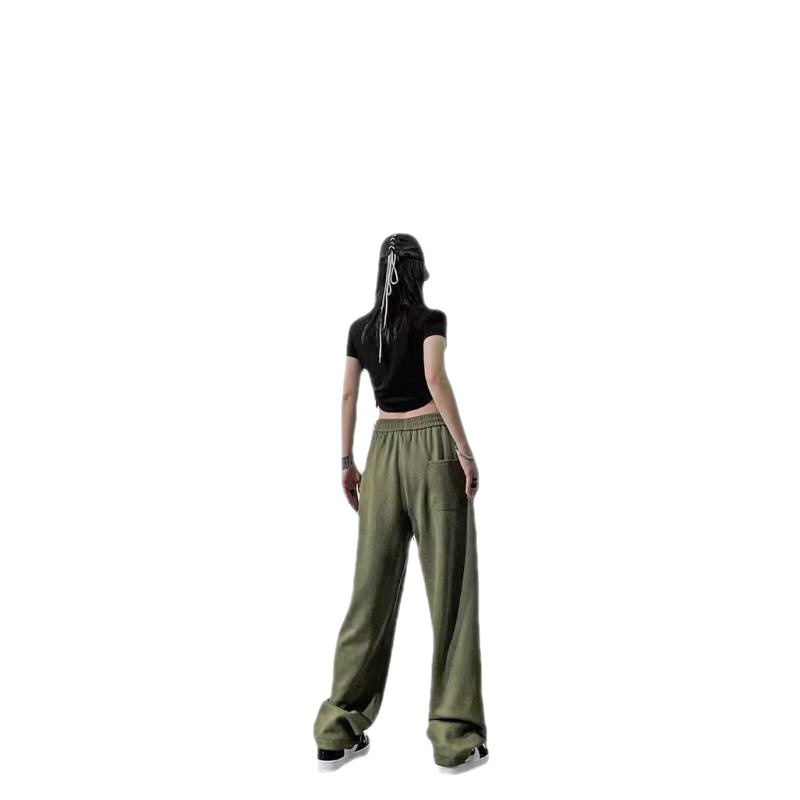 Women's New Fall Straight Green Pants
