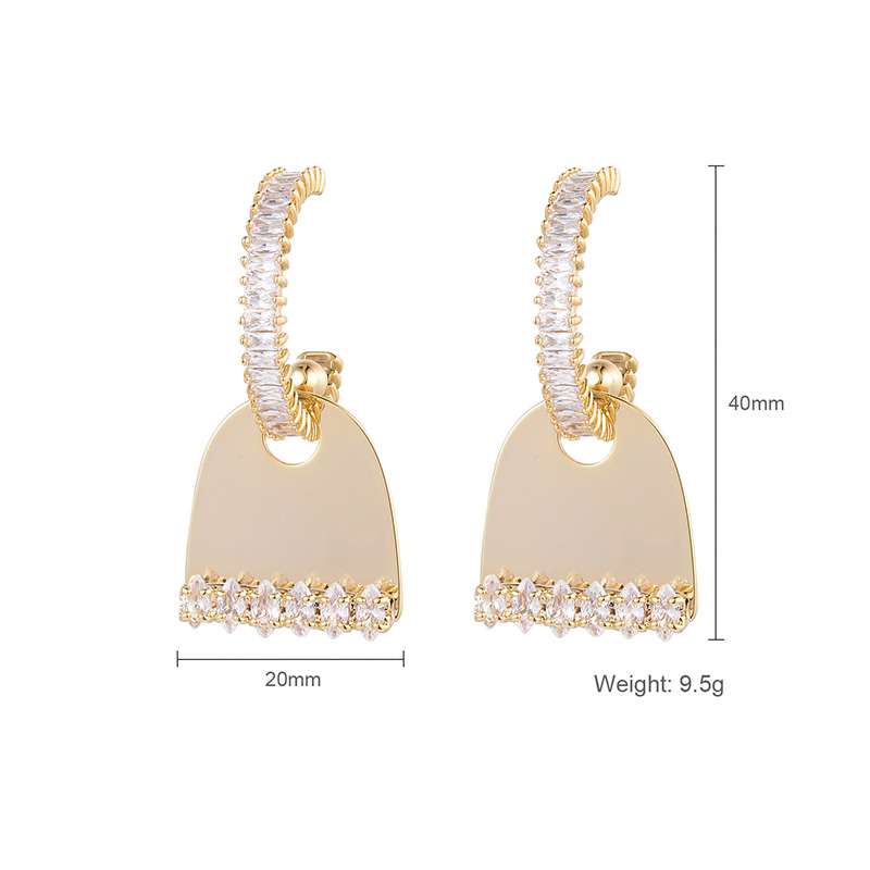 Fashion Metal Irregular Pop Earrings