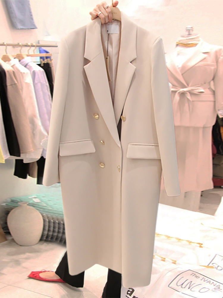 Mid-length Loose Net Red Drape Suit Women's Blouse