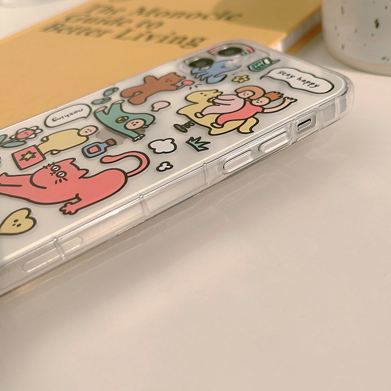 Title 6, Ins Funny Cat Phone Case Przezroczysty Tpu Crea...