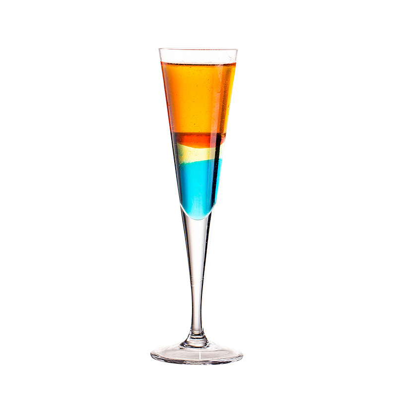 Title 2, Rainbow Layered Cocktail Sweet Wine Glass