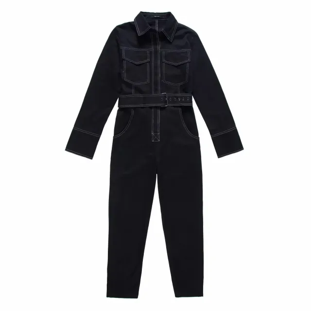 Women's Autumn And Winter New Style Casual Waist Overalls Black - Shop at LoveMi